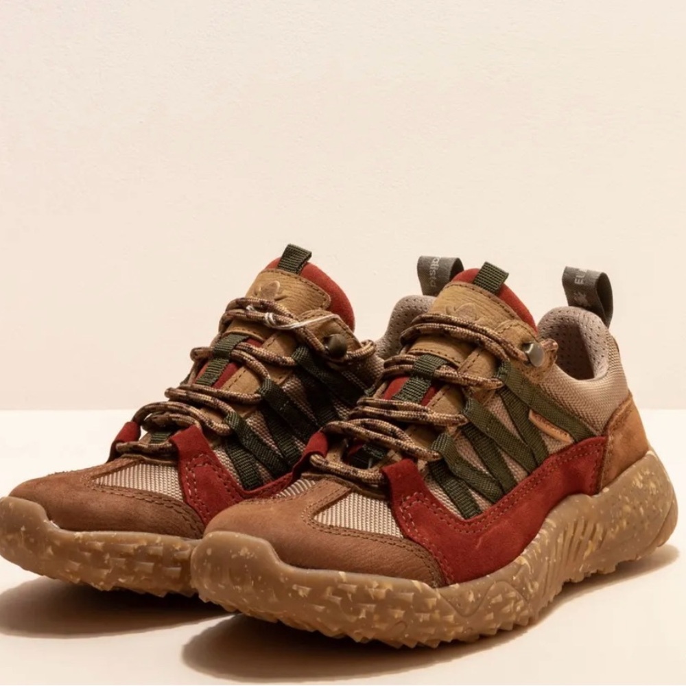 Stylish Men's Adventure Shoes - Brown and Red El Naturalista, Spain 42 NWT